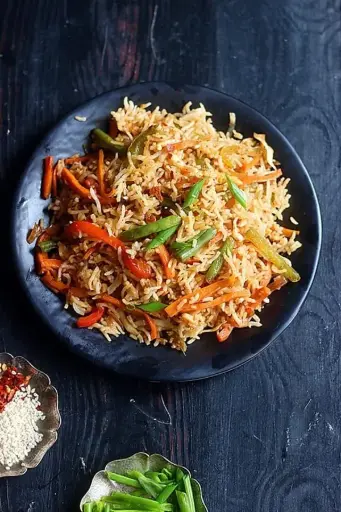 Fried Rice With Extra Chilli Sauce